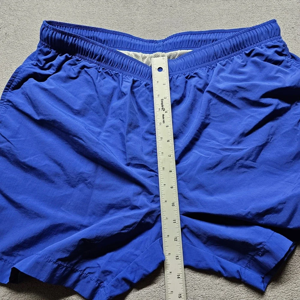 Lands' End Swim Trunks Mens Large 36-38/L Blue Solid Board Shorts